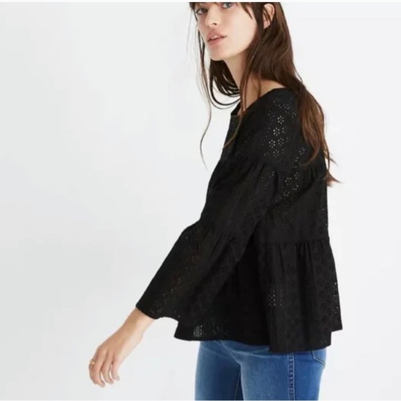 Madewell Eyelet
Tiered Button-Back
Blouse - Picture 2 of 9
